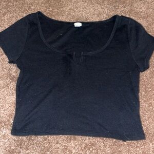 Black crop top